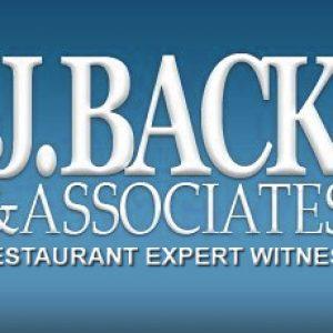 Logo of J. Backer & Associates, a restaurant expert witness firm.